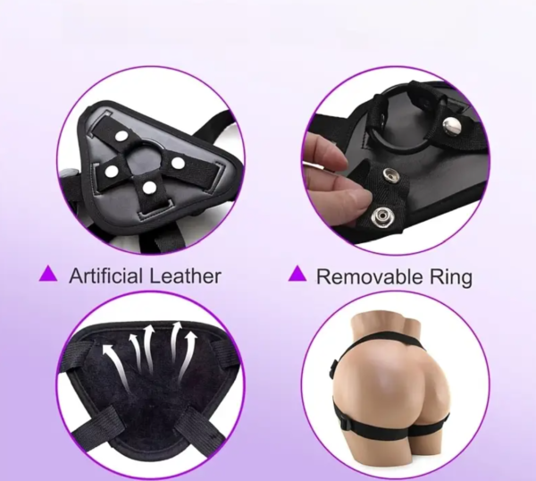 Strapped Dildo with Suction Cup For G-Spot Anal Play - Image 3