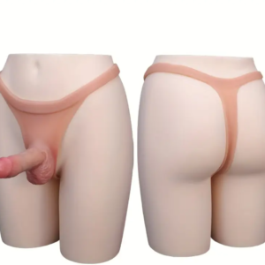 Real Feel Wearable Silicone Dildo Thong