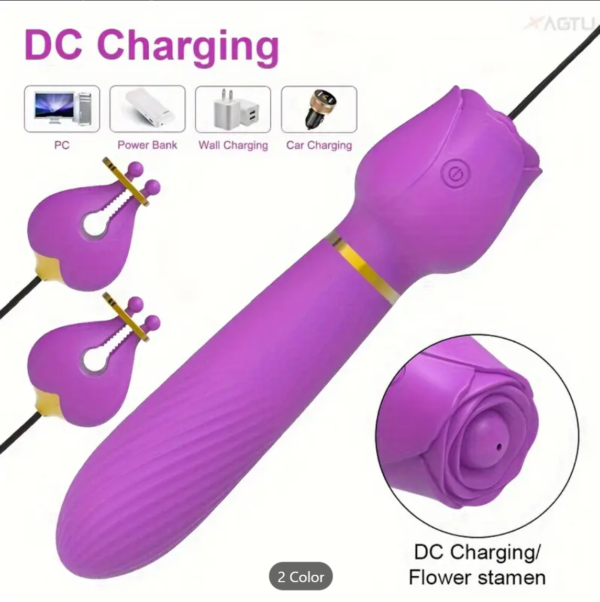 2-in-1 Couple Vibrator – 10-Mode Clitoral & Front Play Toy - Image 5