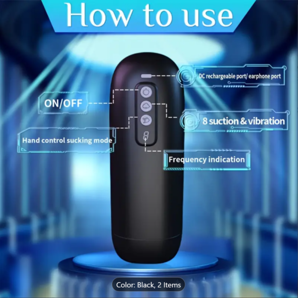 Electric Masturbator Pants – 8-Mode Sucking & Vibrating Toy for Men - Image 2