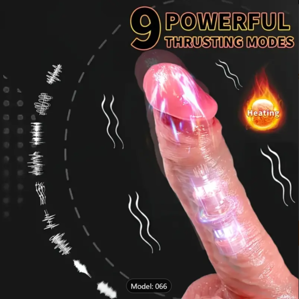 22cm Remote-Control Dildo – 9 Thrusts & 7 Vibration Modes - Image 7