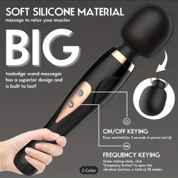 PowerPulse Wand – 10-Mode Vibrator for Full-Body & Intimate Massage - Image 7