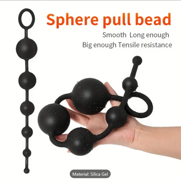 Silicone Gradient Beads Anal Plug – 6-Size Dilation Set for Men & Women - Image 6