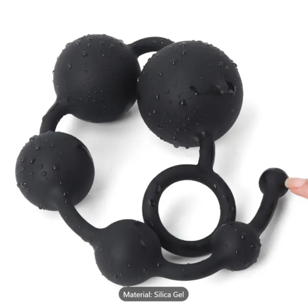 Silicone Gradient Beads Anal Plug – 6-Size Dilation Set for Men & Women - Image 4