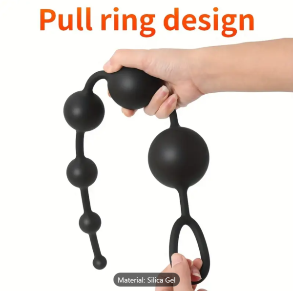 Silicone Gradient Beads Anal Plug – 6-Size Dilation Set for Men & Women - Image 3