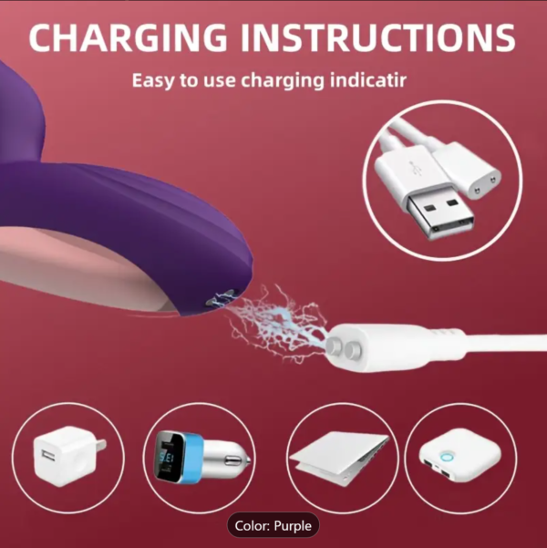3-in-1 G-Spot & Clitoral Rabbit Vibrator – Licking, Slapping & Vibration - Image 4
