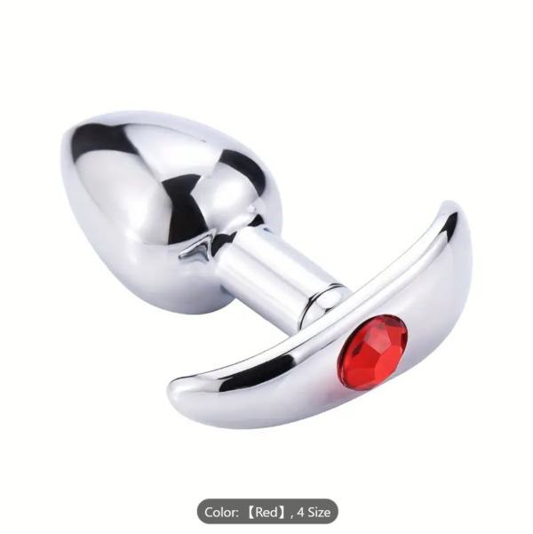 1 set of 3 Classic Metal Anal Plugs – Jewel Base Butt Plug for All Levels - Image 5