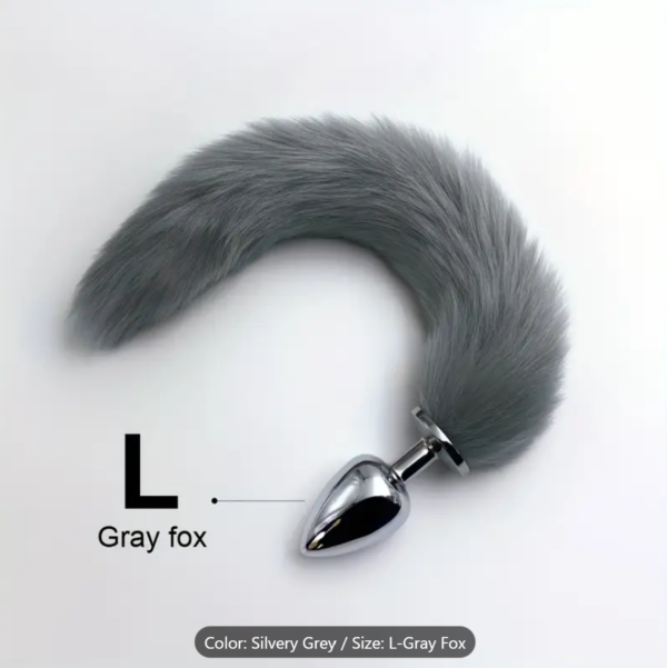 Roleplay Plug – Metal Animal Butt Plug for Kinky Power Play - Image 5