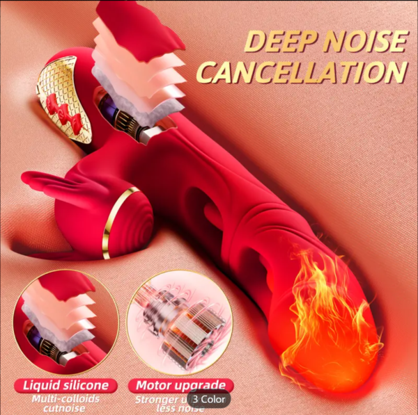 4-in-1 Clitoral & Vaginal Vibrator – Slapping, Clasping & Heating Pleasure Toy - Image 2