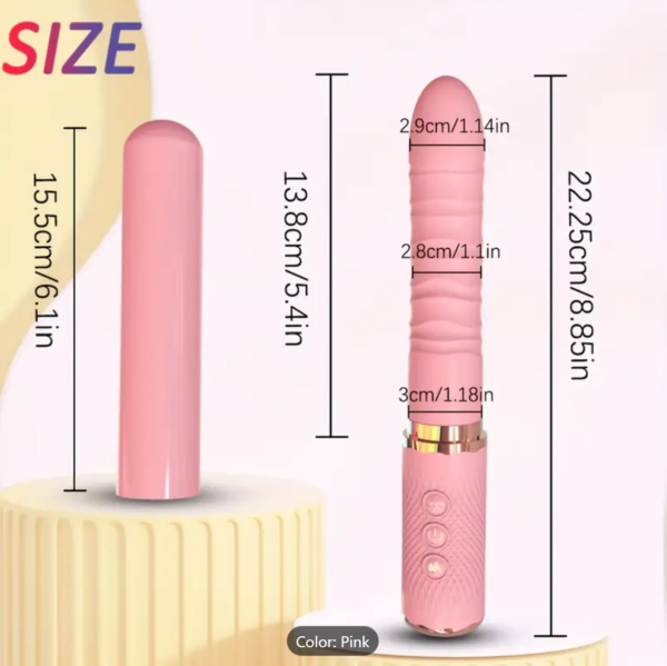 Dual Motor Dildo Vibrator – Realistic Thrusting & Clitoral Stimulation - Image 2