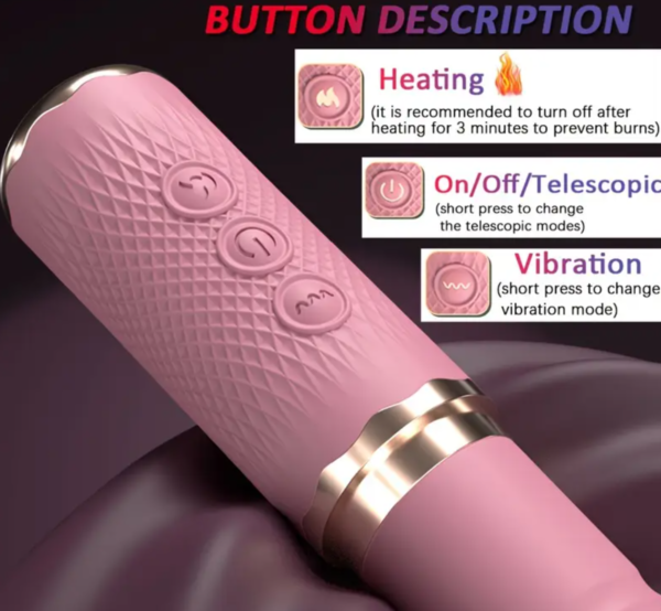 Dual Motor Dildo Vibrator – Realistic Thrusting & Clitoral Stimulation - Image 4