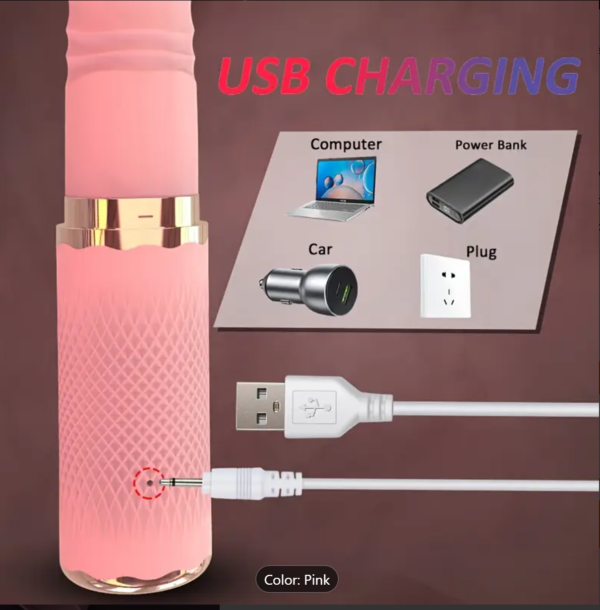 Dual Motor Dildo Vibrator – Realistic Thrusting & Clitoral Stimulation - Image 7