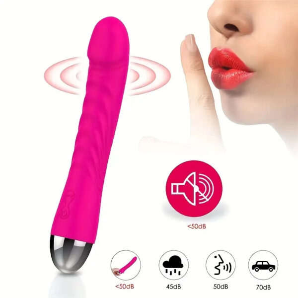 G-Spot & Clitoral Vibrator – Silent Mini Dildo with 10 Modes - Image 6