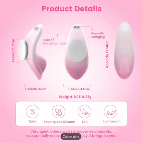 Panty Vibrator – Wearable Clitoral Toy with Suction & Remote Control - Image 5