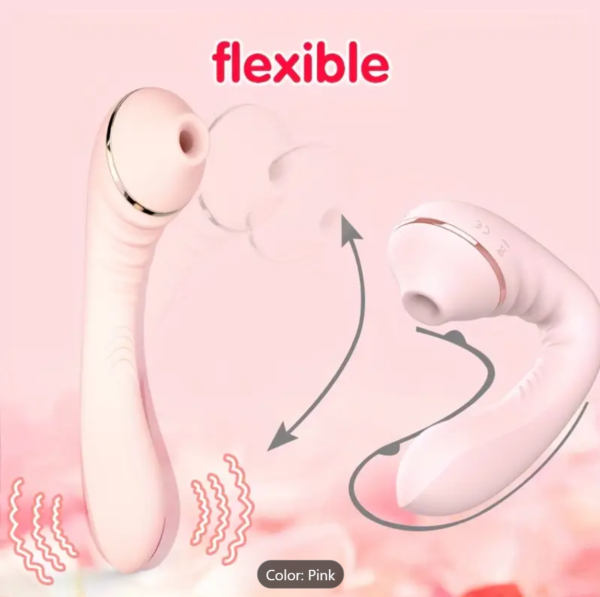Heated Vibrator – A-Spot & G-Spot Massager with Suction & Flex - Image 2