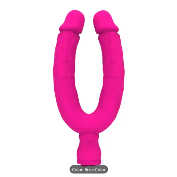 Double-Ended Vibrator – Rechargeable Silicone Dildo for Couples - Image 2