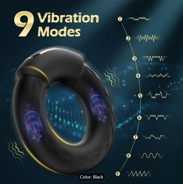 App-Controlled Penis Ring – Vibrating Cock Ring with Prostate Massager - Image 3
