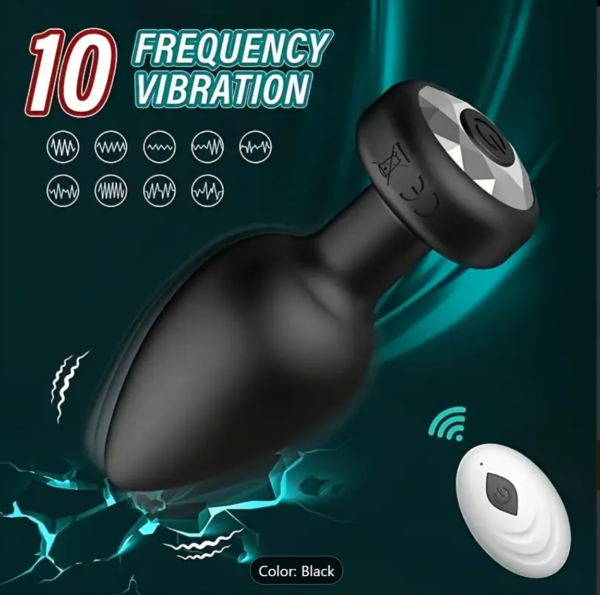 Remote-Controlled Anal Plug – Rechargeable Silicone Vibe - Image 9
