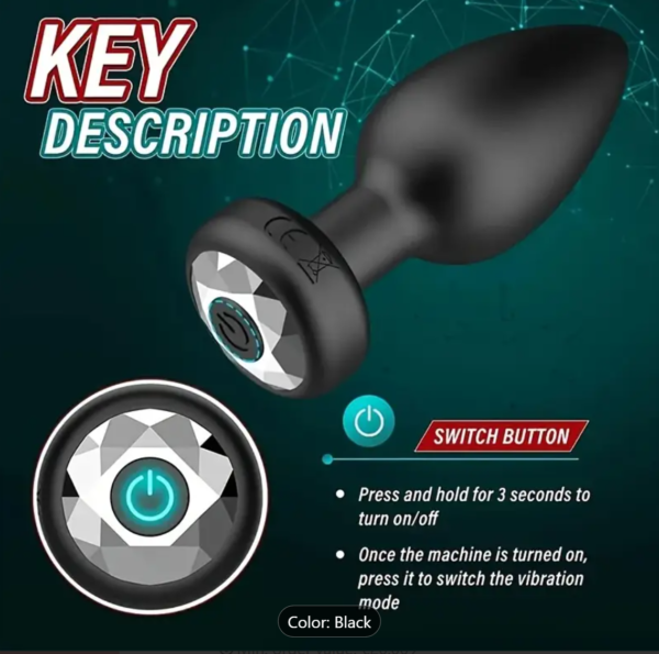 Remote-Controlled Anal Plug – Rechargeable Silicone Vibe - Image 7