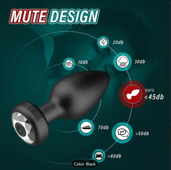 Remote-Controlled Anal Plug – Rechargeable Silicone Vibe - Image 6