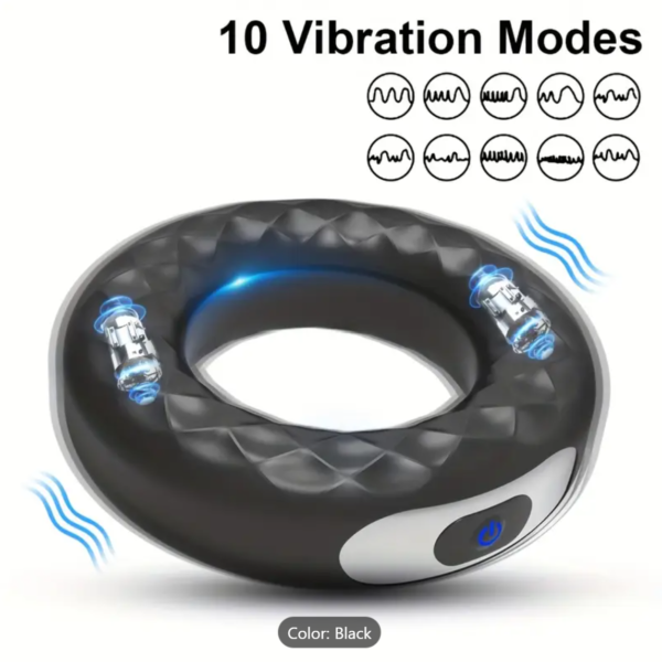 Electric Locking Ring – USB Rechargeable Wireless Cock Ring - Image 4