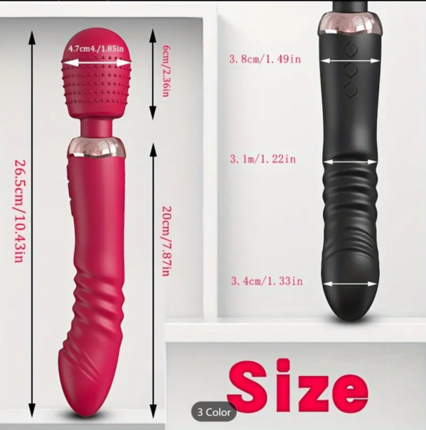 Dual-Motor Vibrator – G-Spot Silicone Wand for Women & Couples - Image 2