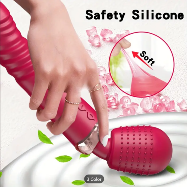 Dual-Motor Vibrator – G-Spot Silicone Wand for Women & Couples - Image 4