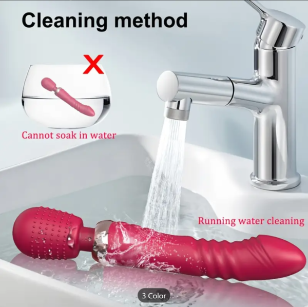 Dual-Motor Vibrator – G-Spot Silicone Wand for Women & Couples - Image 3