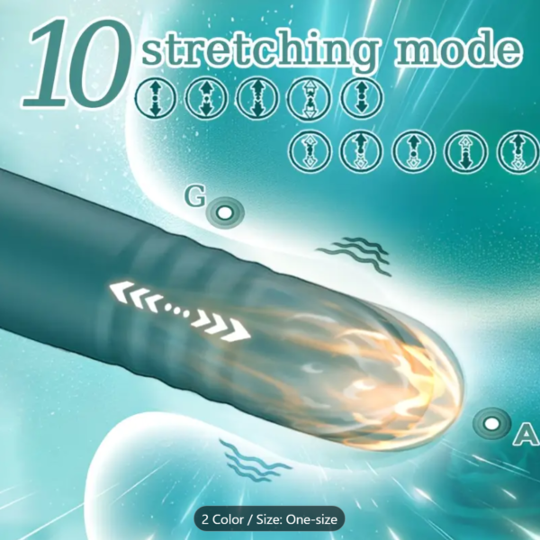 3-in-1 Suction & Vibration Wand – Telescopic Female Pleasure Toy - Image 2