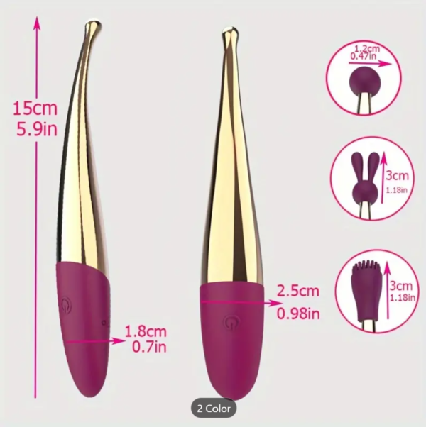 Mini Vibrator – 10-Mode G-Spot & Clit Pleasure Wand - Image 5