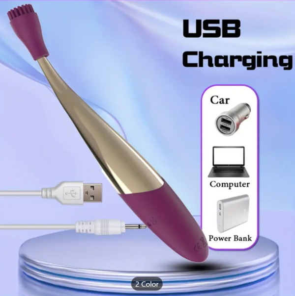 Mini Vibrator – 10-Mode G-Spot & Clit Pleasure Wand - Image 2