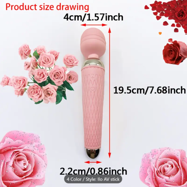 Heated AV Wand – USB Rechargeable Massage Vibrator - Image 2
