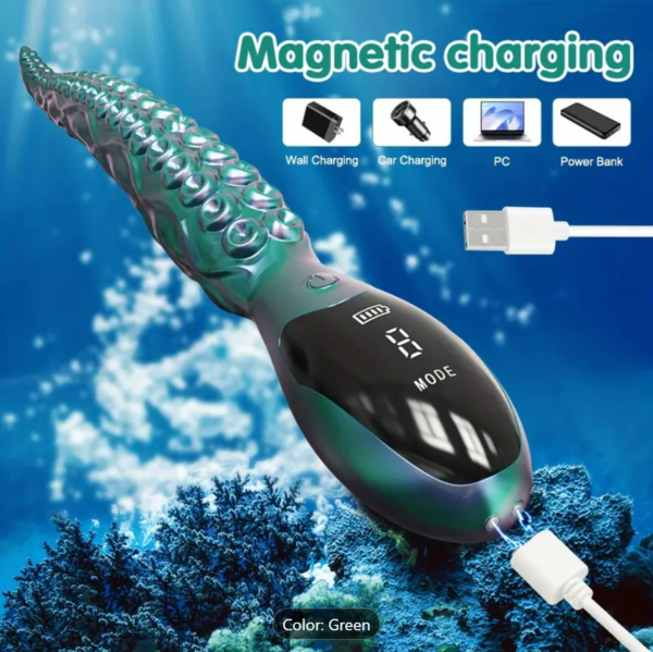 OctoVibe – 10-Mode Alien Octopus Foot Wand Massager - Image 2