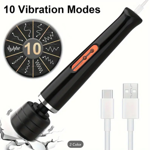 Rechargeable AV Wand – 10-Mode Pleasure Powerhouse - Image 8