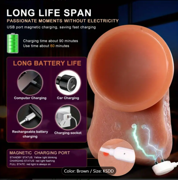 FireMotion – 4-in-1 Retractable Heated Dildo with Remote Control - Image 8