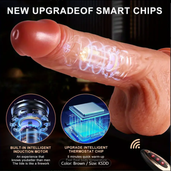 FireMotion – 4-in-1 Retractable Heated Dildo with Remote Control - Image 7