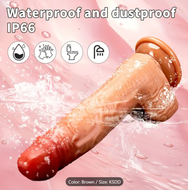 FireMotion – 4-in-1 Retractable Heated Dildo with Remote Control - Image 5