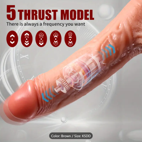 FireMotion – 4-in-1 Retractable Heated Dildo with Remote Control - Image 4