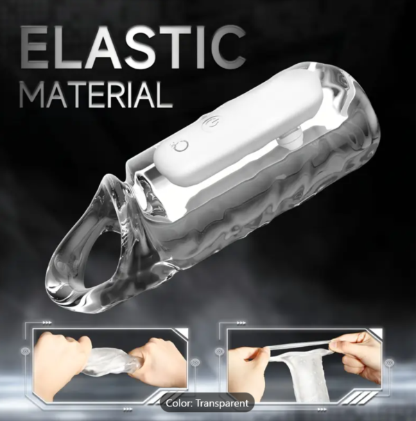 Clear Vibrating Penis Sleeve – 10 Vibration Modes for Electrifying Play - Image 4